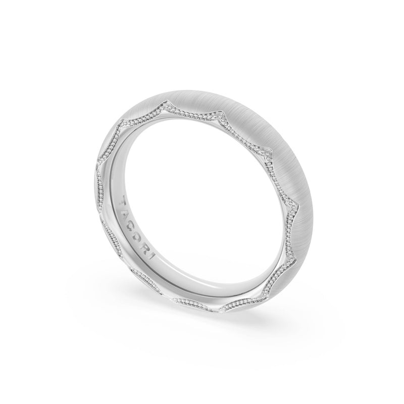 Satin Finish Wedding Band in 14kt Yellow Gold
