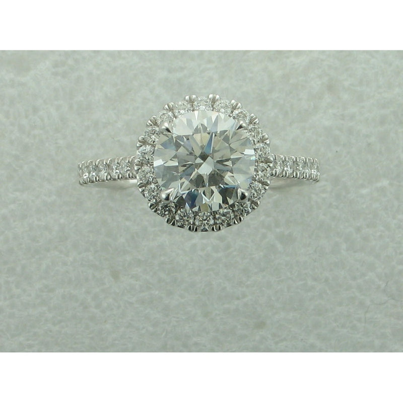2.50CT LG RND 14KW HALO E/R
