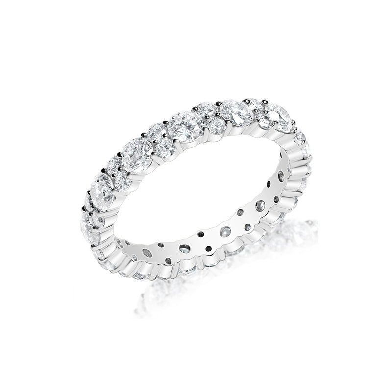 Classique Creations Diamond Cluster Eternity Band Z1613B