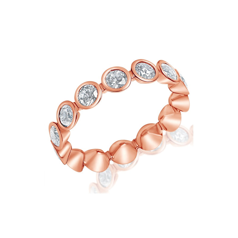 Classique Creations Round Diamond Bezel Eternity Ring Z2392B