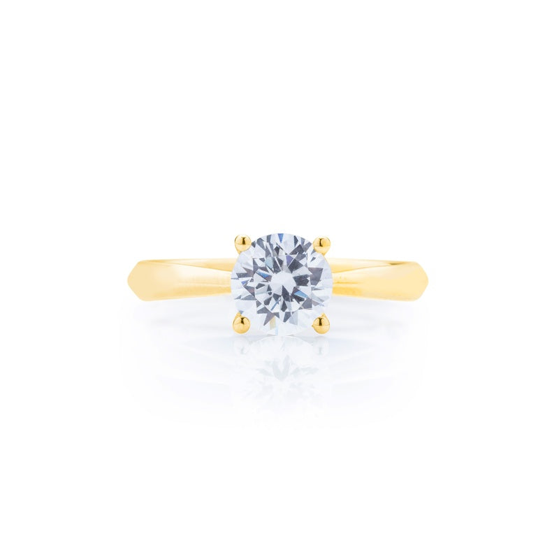 Classique Creations Round Diamond Hidden Halo Surprise Diamond Engagement Ring Z1812R