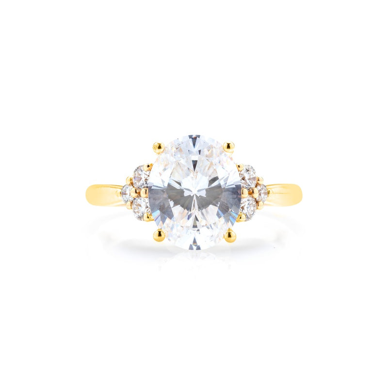 Classique Creations Oval Diamond Cluster Engagement Ring Z1819V