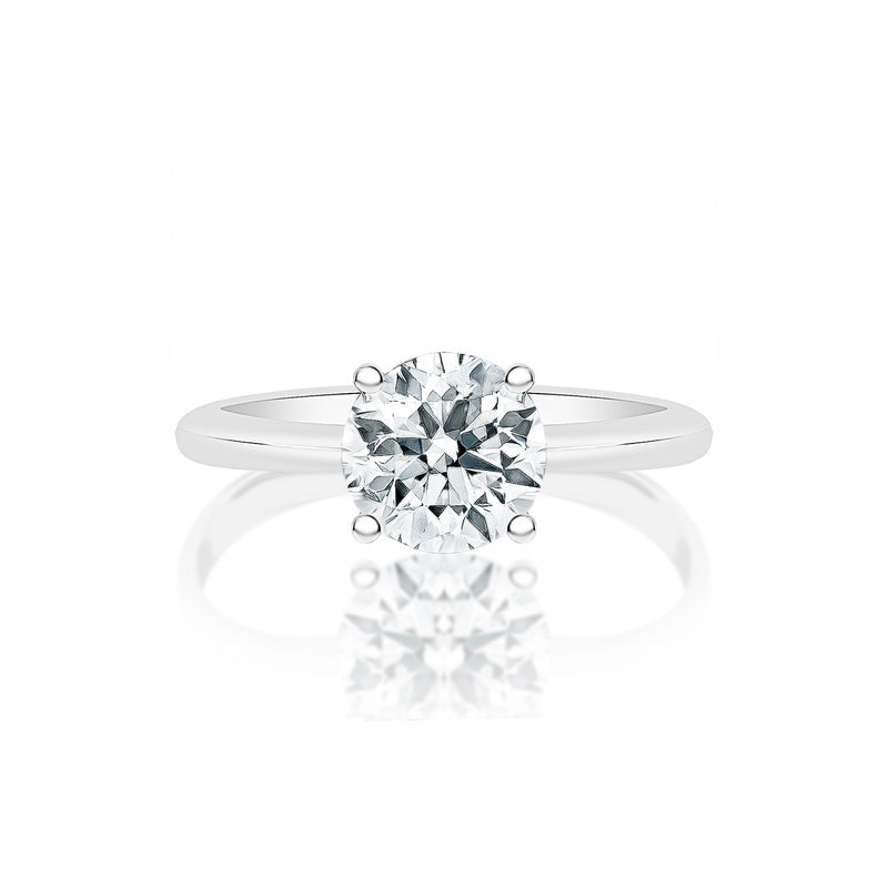 Classique Creations Round Wide Shank Solitaire Engagement Ring Z1572R