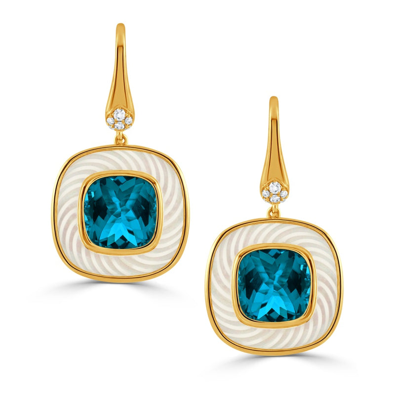 18KY MOP/LBT EARRINGS