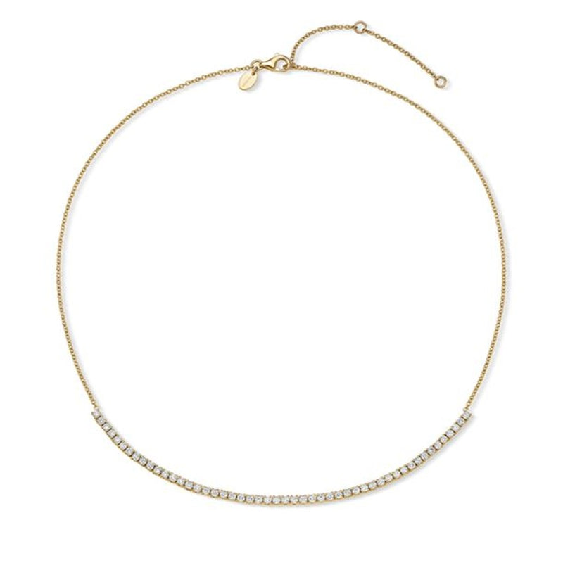 50=1.29CTW 18KY UNIFORM 1/4 LINE PENDANT NECKLACE