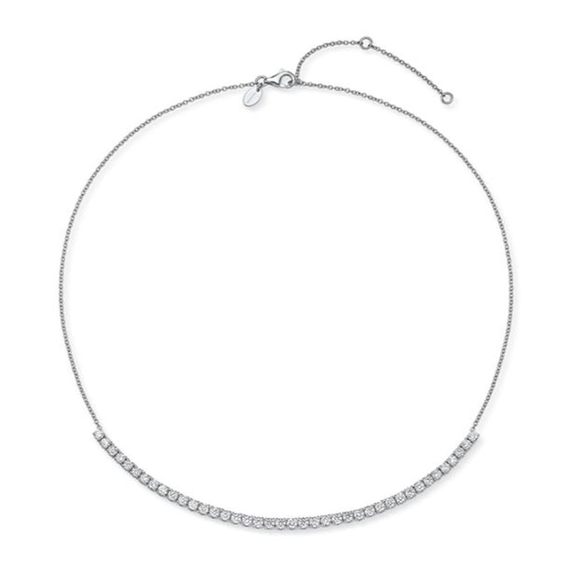 40=2.01CTW 18KW UNIFORM 1/4 LINE PENDANT NECKLACE