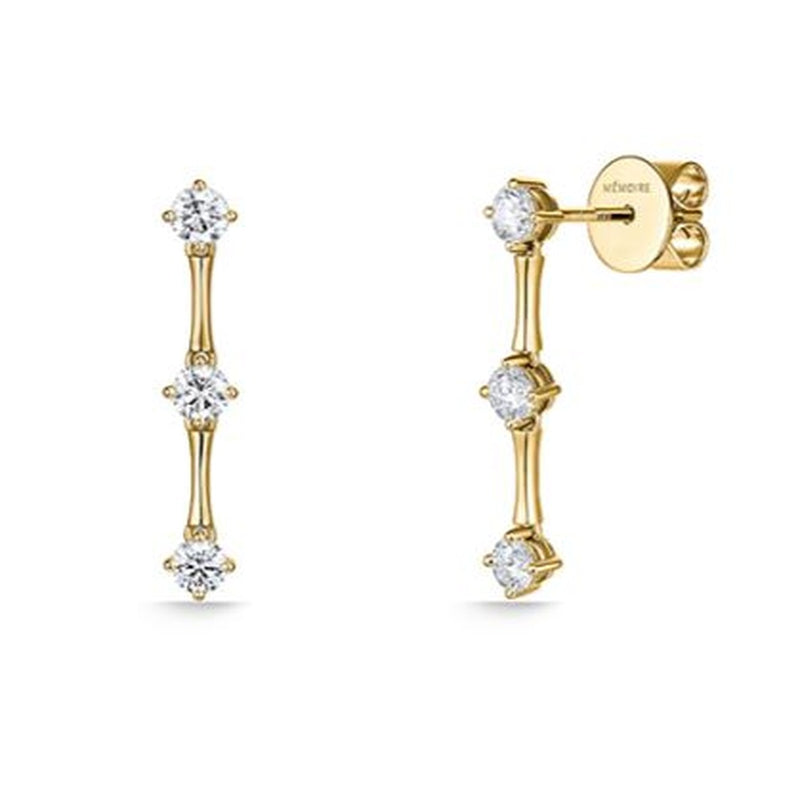 6=.66CTW SIGH 18KY SERENA DROP EARRINGS