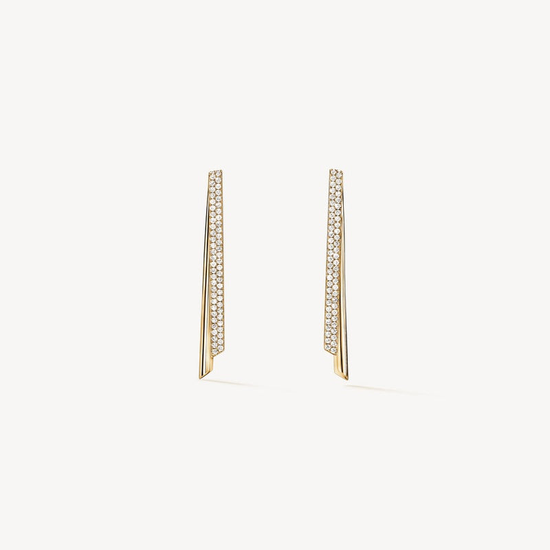 18KY 124=.80CTW GH/VS FLIP EARRINGS