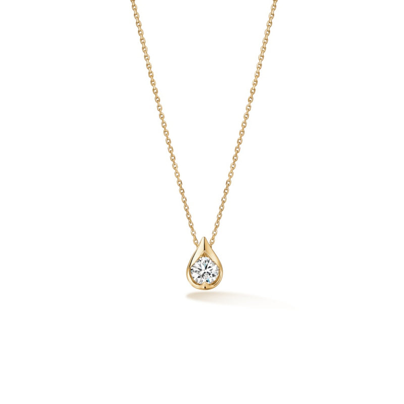 .27CTW VS/GH 18KY SINGLE DIA PENDANT NECKLACE
