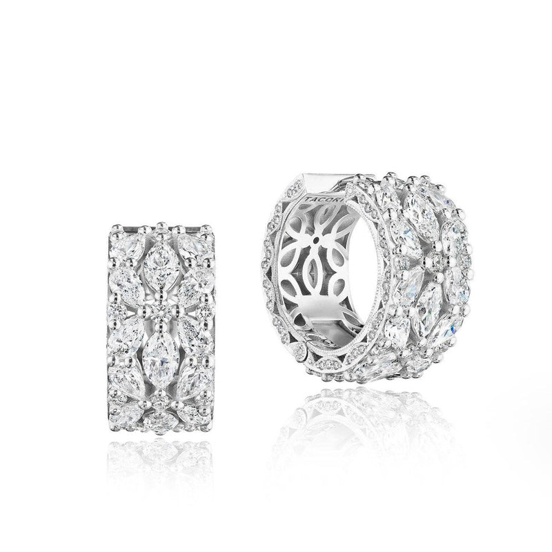 Floral Earring in Platinum in Platinum