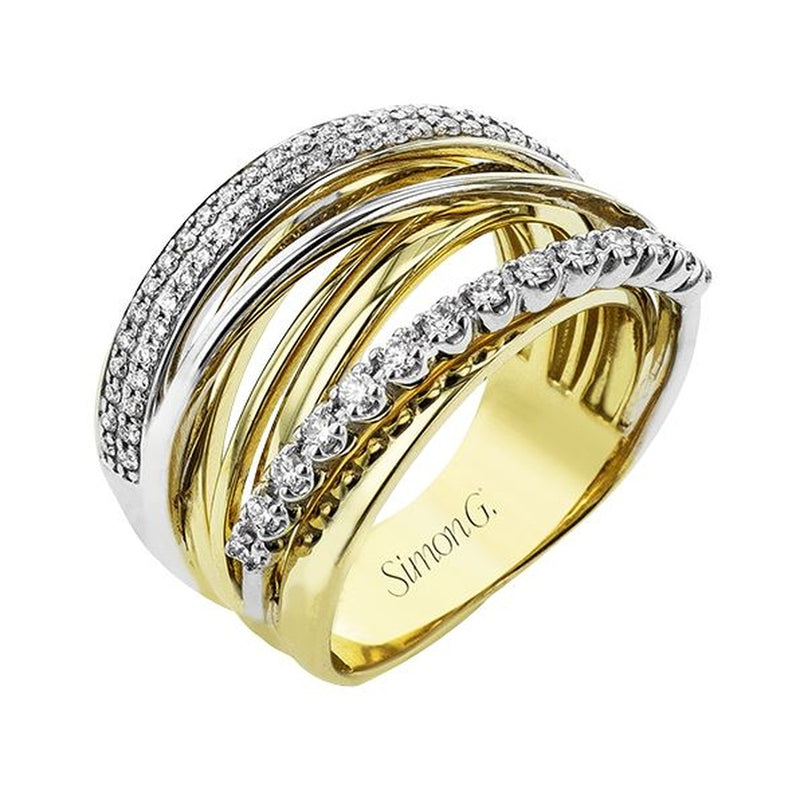 66=.45CTW 18KYW RIGHT HAND RING