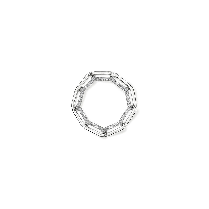 Hearts on Fire INSIDE/OUT Diamond Link Bracelet UU2958 : 3.40 : 7.5 : 18KY : GH/VS