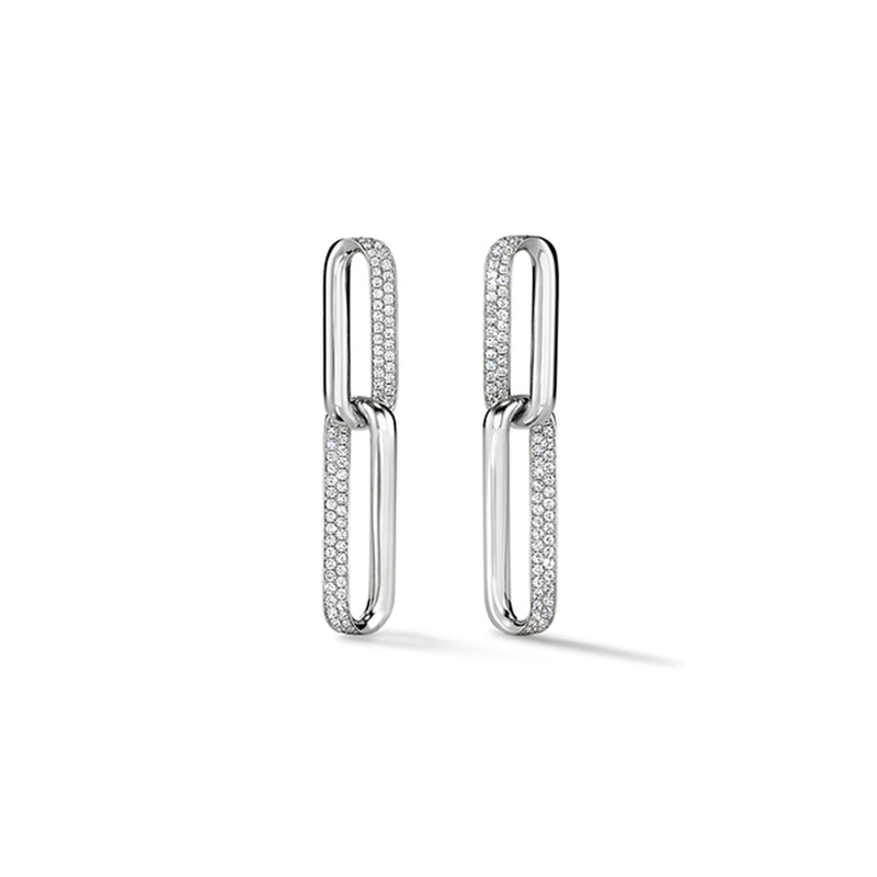 Hearts On Fire INSIDE/OUT Diamond Link Earrings UU2983 : 0.75 : : 18KW : GH/VS