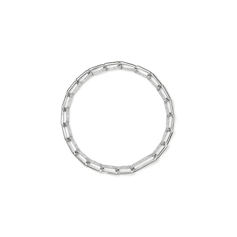 Hearts on Fire INSIDE/OUT Diamond Link Necklace UU2658 : 19.30 : 18.25 : 18KR : GH/VS