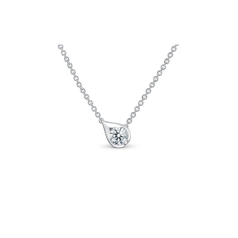 Hearts On Fire LU Droplet Pendant UU2808 : 0.50 : 20 : 18KW : IJ/VS