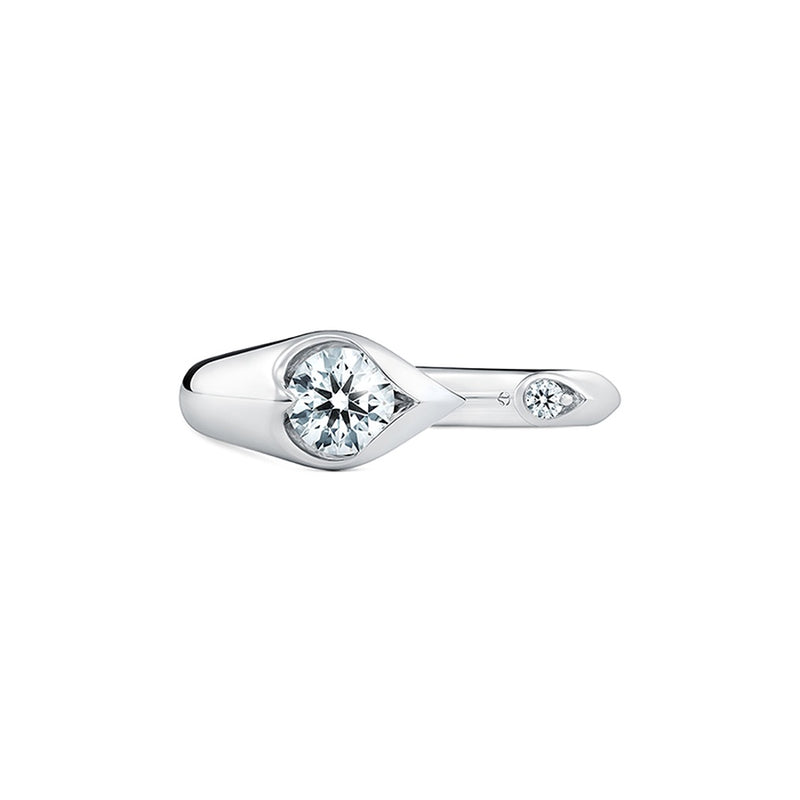 Hearts On Fire LU Open Droplet Ring UU2893 : 0.50 : 9.00 : 18KW : IJ/VS
