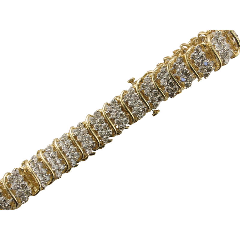 10KT 4.64CTW TENNIS BRACELET