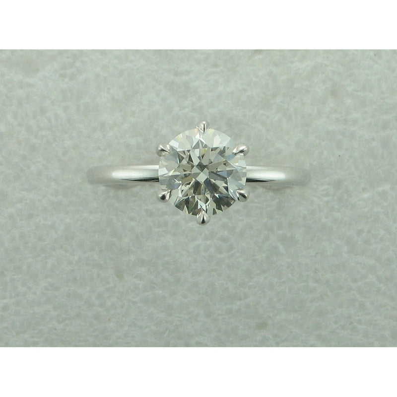 1.50CT LG RND 14KW SOLITAIRE E/R