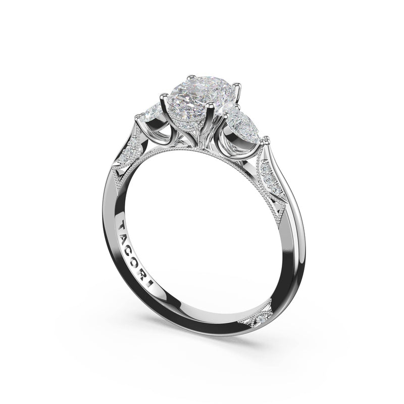 Oval 3-Stone Engagement Ring