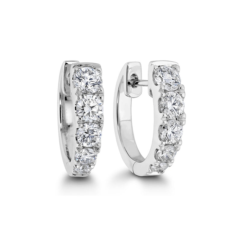 Memoire Essentials Graduated Diamond Huggies Earrings CHHO10114148W72000