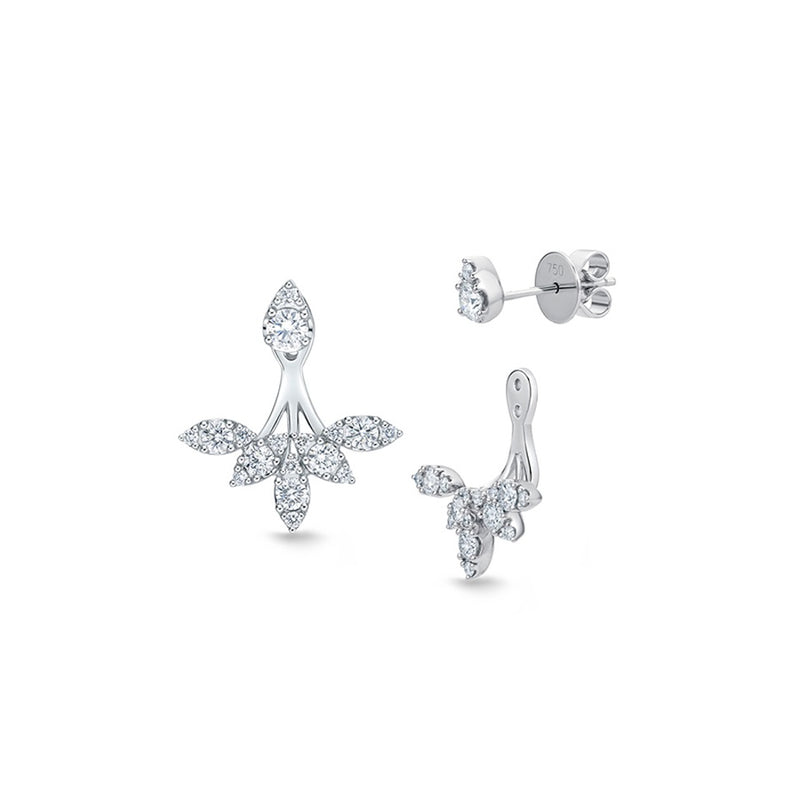Memoire Vintage Petal Jackets with Diamond Stud Earrings FJBF10400008Y72000