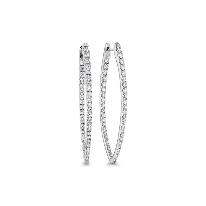 Memoire Imperial Diamond Hoops Earrings CHHO25155198W72000