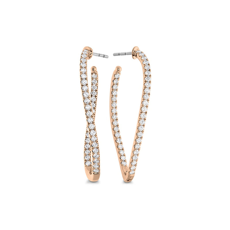 Memoire Shared Prong Twist Hoops Earrings CHHO21134208R72000