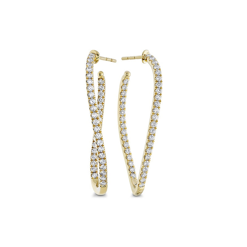 Memoire Shared Prong Twist Hoops Earrings CHHO21134208Y72000