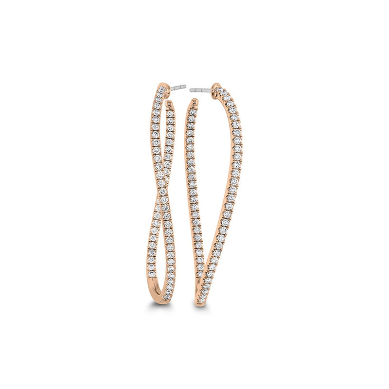 Memoire Shared Prong Twist Hoops Earrings CHHO21245268R72000