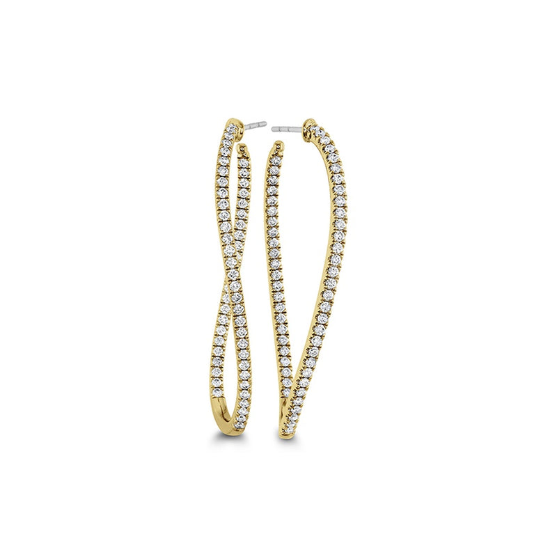 Memoire Shared Prong Twist Hoops Earrings CHHO21245268Y72000