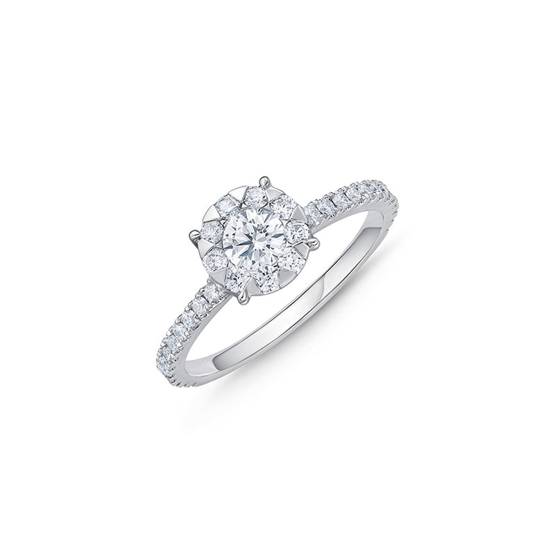 Memoire Bouquet Solitaire Engagement Ring FRBQ1047000PT72000