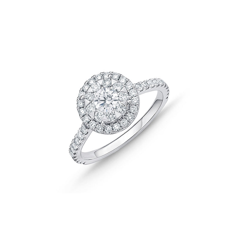Memoire Bouquet Halo Engagement Ring FRBQ1017000PT72000