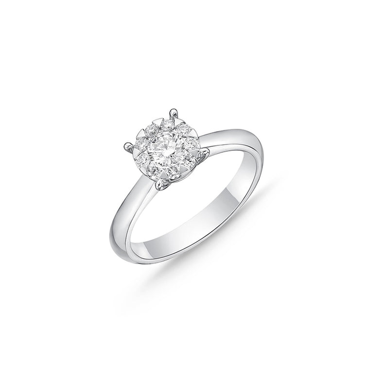 Memoire Bouquet Solitaire Engagement Ring FRBQ15665008B72000