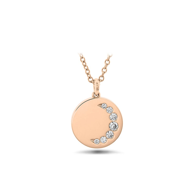Memoire Luna Crescent Medallion Necklace FCBZ10918008R72000