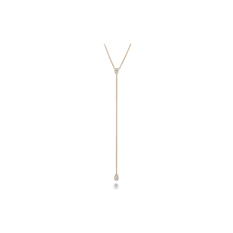 Memoire Cascade Pear Shape Lariat Necklace FNZY16018008R72000