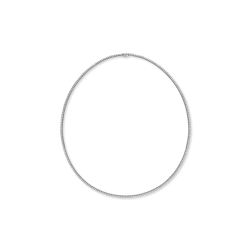 Memoire Straight 4-Prong Line Necklace CNDD19416508Y72000