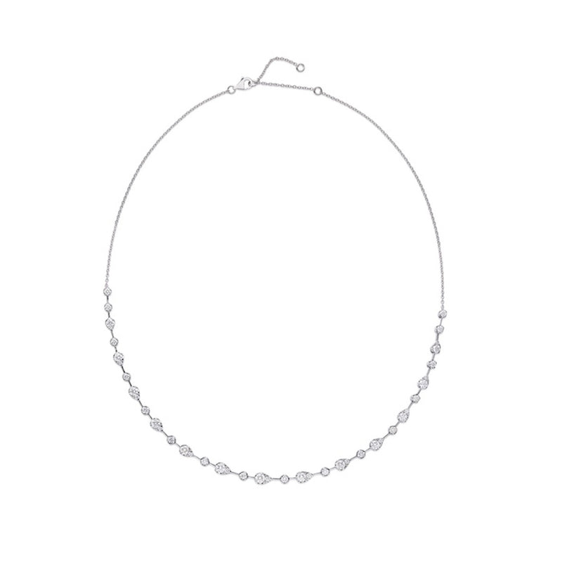 Memoire Vintage Petal Diamond Line Necklace FNBF10818008W72000