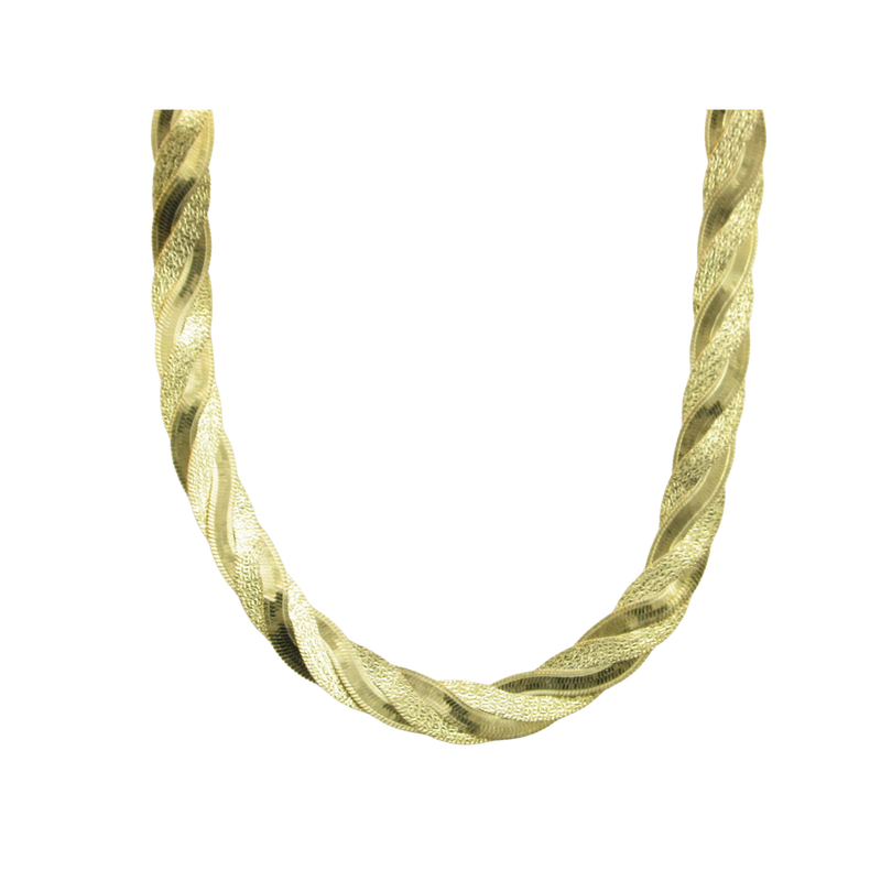 14KY WOVEN HERRINGBONE 18"