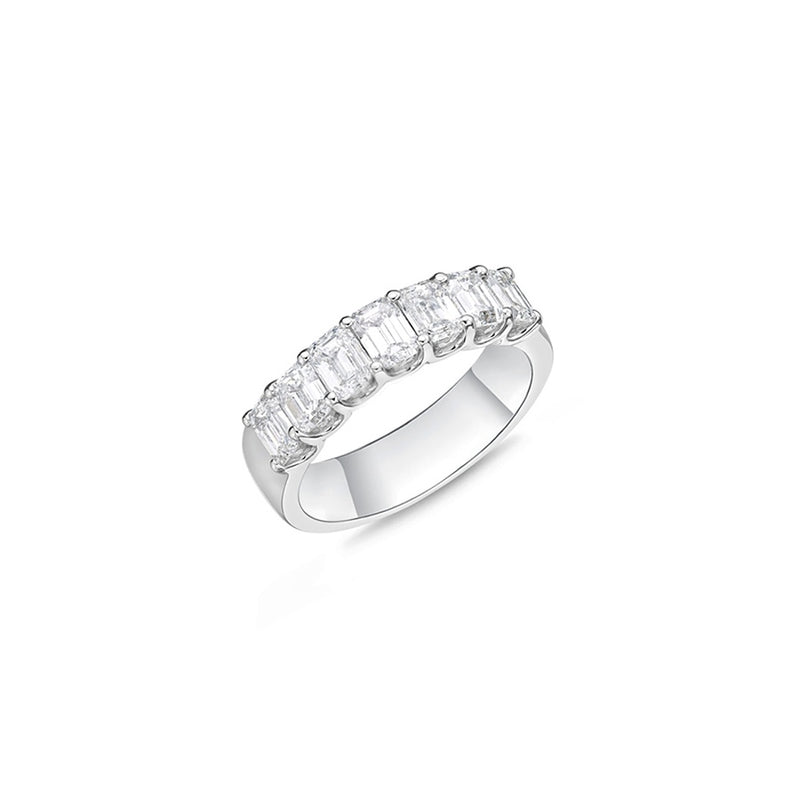 Memoire Geo Arts 7 Stone Emerald Cut Band ERGA30870008W72000