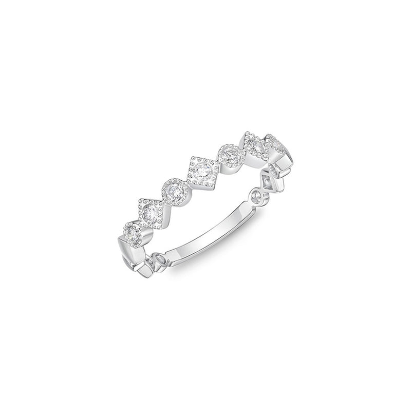 Memoire Vintage Round & Square on Point Stackable Band ERSUR1470008R72000