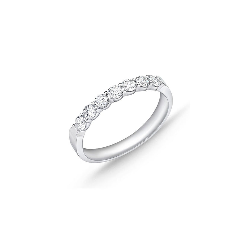 Memoire Petite Prong 7 Stone Diamond Band ERPT11670008W71000