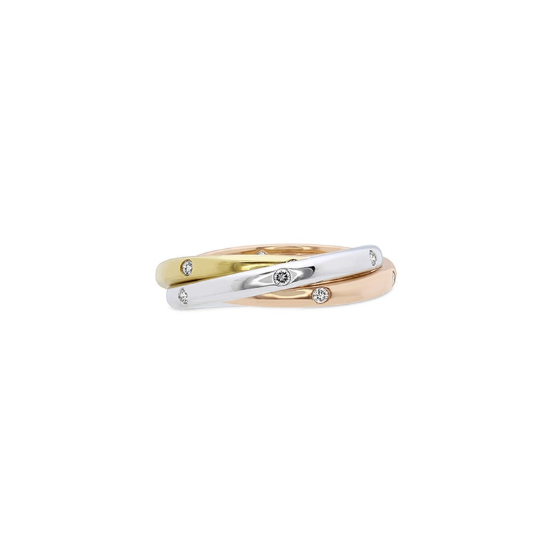 Memoire Burnished 3 Row Rolling Band FRRR13570008D72000