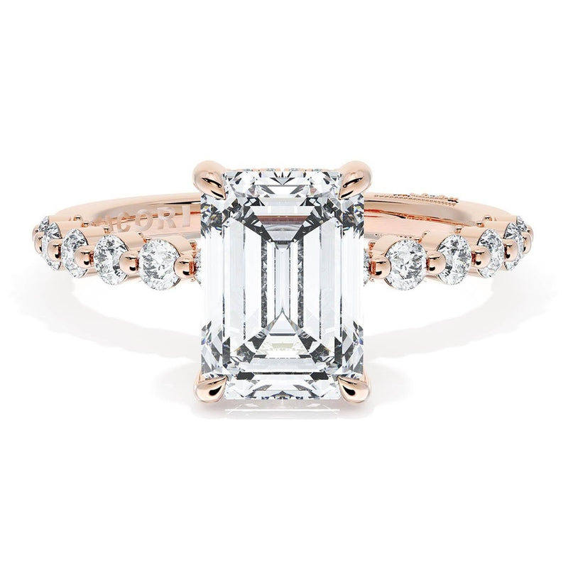 Emerald Solitaire Engagement Ring