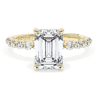 Emerald Solitaire Engagement Ring