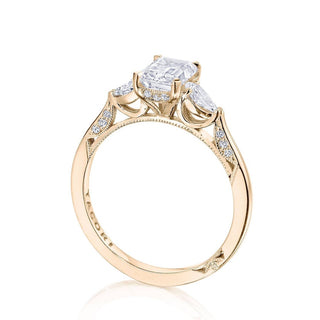 Emerald 3-Stone Engagement Ring