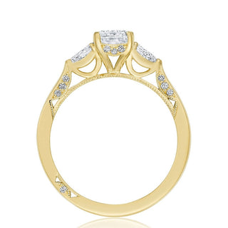 Emerald 3-Stone Engagement Ring
