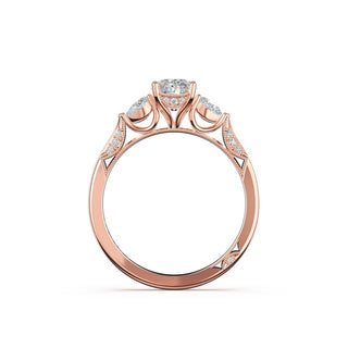 Oval 3-Stone Engagement Ring