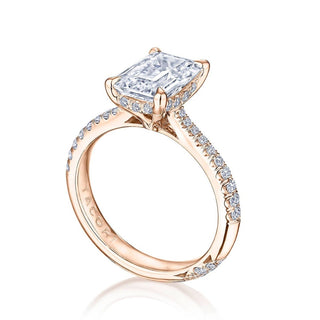 Emerald Solitaire Engagement Ring