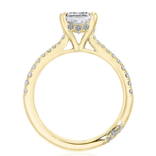 Emerald Solitaire Engagement Ring