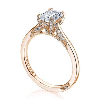 Emerald Solitaire Engagement Ring